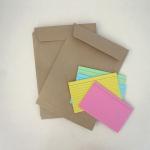 20 Brown Kraft Flat Open End Envelopes Size A5..