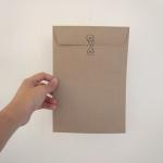 20 Brown Kraft Flat Open End Envelopes Size A5..