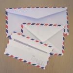Set Of 30 Assorted Vintage Style Airmail Envelopes