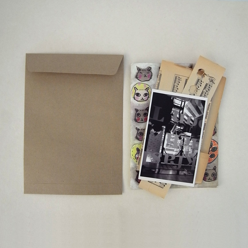 20 Brown Kraft Flat Open End Envelopes Size A5 23cm X 16cm Or For Half